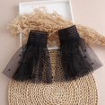 thumbnail image 1 of Puños de muñeca Baoblaze con mangas falsas desmontables negro, 1 of 8