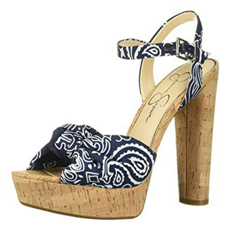 Jessica Simpson Women s Ivrey Synthetic Open Toe Ankle Strap