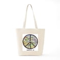 thumbnail image 6 of CafePress - Super Groovy Asheville Peace Sign Art Tote Bag - Unisex Canvas Tote Bag, Beige, 1-Piece, 6 of 7