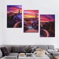 thumbnail image 4 of TIAOTIAOHOU Heritage Canvas Wall Art, Scenic Framed Posters, Modern Landscapes Home Decor (12''x16''X3 Panels - Ready to Hang), 4 of 4