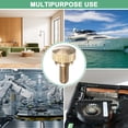 thumbnail image 6 of Uxcell 4-Pack Knurled Thumb Screws, M5x10mm Solid Brass Flat Head Knobs Bolts with Shoulder Grip Fasteners, 6 of 6
