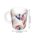 thumbnail image 2 of Yiaed Koi Fish And Corals Print Ceramics Coffee,Large Handle Design,Extra Large Tea and Coffee Cup for Office and Home Mugs, 2 of 6