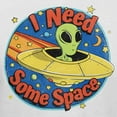 thumbnail image 3 of Teelocity I Need Some Space Alien Graphic T-Shirt (3XL - Standard Fit, White), 3 of 4