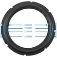 thumbnail image 3 of y 2 x 10 Black Perforated Rubber Replacement Rings for Speakers or DIY, 3 of 5