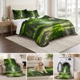 thumbnail image 6 of King Quilt Set 96''x106'', Green Trees Lightweight Bedspread Coverlet Set with 2 Pillow Shams, Forest Art Decor Spring Summer Nature Leaf Breathable All Season Quilt Bedding for Bedroom/Guest Room, 6 of 9