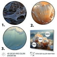 thumbnail image 3 of Designart "Beachcomber s Delight White Seashells" Animals Floater Framed Canvas Print, 3 of 7