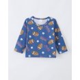 thumbnail image 7 of KIMI BEAR 1T Toddler Boy Tops 2T Child Boys Winter Clothes Long Sleeves Footballs Print T-shirt Color Block Clothing 3pcs Soft Cotton Tees Multicolor, 7 of 7