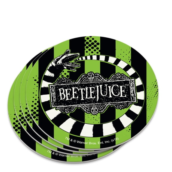 Beetlejuice Beetle Worm Novelty Coaster Set