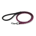 thumbnail image 4 of Dogline L2048-1-3 Dogline Round Braided Leather Leash, Black & Red - 0.25 W x 48 L in., 4 of 8