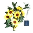 thumbnail image 2 of PATLOLLAV Solar Sunflower String Lights Outdoor Waterproof,90.5inch 10 Pcs Sun Flower Artificial Flower Fairy String Lights Sunflower Garland with Lights for Garden Patio Fence Yard, 2 of 5