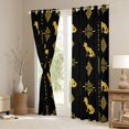 thumbnail image 3 of Feelyou Boho Mandala Damask Curtains Pack of 2 (42x84 Each), Fox Animal Curtains Blackout, 3 of 6