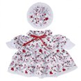 thumbnail image 2 of Porch Goose Outfits for 19-23 Inch Statue Heart and Arrow Print Dress with Matching Lace Hat Valentine's Day Outdoor Front Porch Patio Garden Yard Decor, 2 of 9