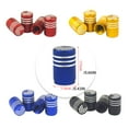 thumbnail image 3 of Wisewang 4 Pcs Capuchons de Tiges de Valve de Pneu de Voiture Jante de Drapeau Air Antipoussière pour Protection Housse pour Bicyclette Accessoires de Vélo Électrique Noir 1 Ensemble, 3 of 6