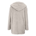 thumbnail image 5 of Versatile Reversible Hooded Jacket for Everyday Wear Lightweight Cozy Open Front Cardigan Outerwear for Spring and Fall Women's Bomber Jacket Casual Coat, 5 of 5