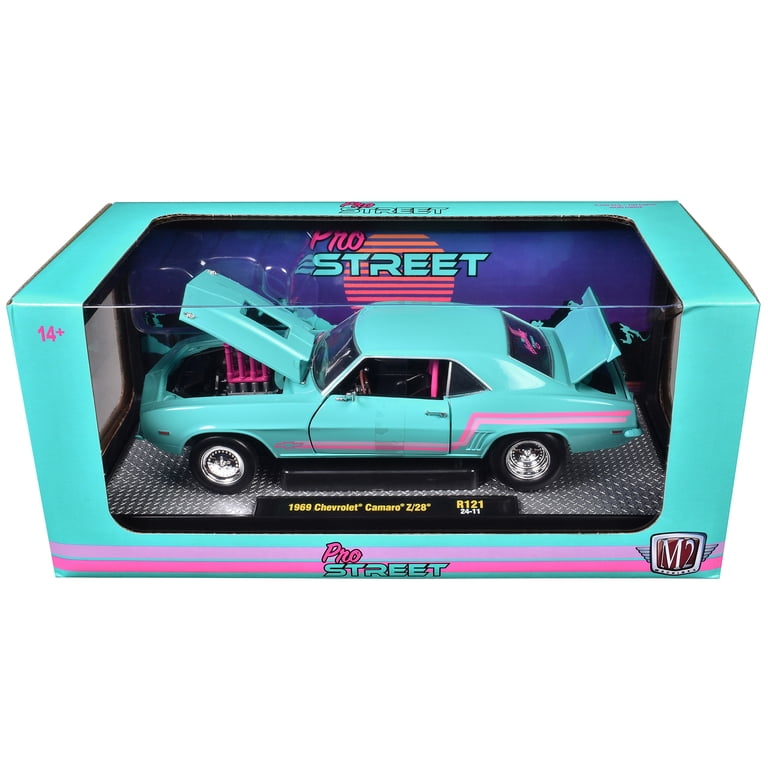 1969 Chevrolet Camaro Z/28 Light Blue with Pink Stripes 