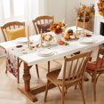 thumbnail image 3 of Red Yellow Orange Fall Table Runner - 36 Inch Long Autumn Floral Botanical Vintage Cotton and Linen Blended Dress Scarves Farmhouse Table Runner for Kitchen Dining, Coffee Table, 13" x 36", 3 of 8
