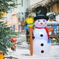 thumbnail image 1 of Inflatable Cartoon Giant Snowman with LED Light for  Garden Party Decor, 1 of 9