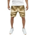 thumbnail image 4 of Men's Casual Shorts Shorts for Men Beach Mens below Knee Pool for Men Short Running Mens Baggy Athletic Wear Running with Pockets Size 30 Nylon Khaki 4XL, 4 of 4