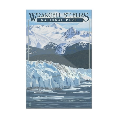 Wrangell - St. Elias National Park, Alaska - Glacier - Lantern Press Artwork (8x12 Acrylic Wall Art Gallery