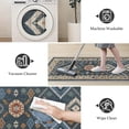 thumbnail image 4 of TECHVIDA Kitchen Rugs 4 Piece,kitchen mats for floor,Non-Slip Machine Washable Rugs,Vintage Kitchen Mat for Hallway Laundry Room Sink, 4 of 8