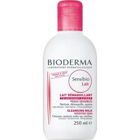 Bioderma Sensibio Moisturizing Facial Cleansing Milk and Makeup Remover for Sensitive Skin - 8.33 fl.