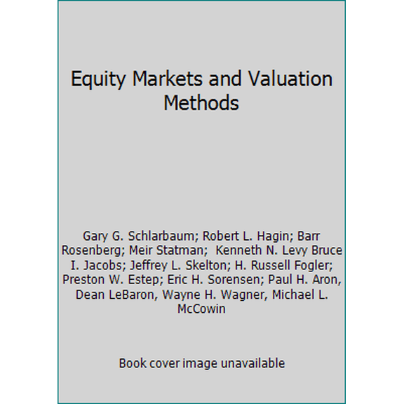 Pre-Owned Equity Markets and Valuation Methods (Paperback) 0935015051 9780935015058