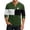 Green, variant on Men's St. Patrick's Day Henley Shirt Long Sleeve Clover Print Casual Pullover Top