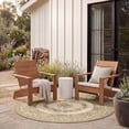 thumbnail image 4 of Safavieh Courtyard Dorian Oriental Indoor/Outdoor Area Rug, Cream/Green, 6'7" x 6'7" Round, 4 of 10