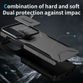 thumbnail image 7 of Dteck Case for Samsung Galaxy S24,Shockproof TPU+PC Armor Case Slide Lens Protection Cover for Galaxy S24,Black, 7 of 7