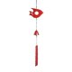 thumbnail image 2 of Campanas de hierro Campana colgante Jardín decorativo Windchime Decoración al aire libre Colgante para ventanas al aire libre Patio trasero , Rojo mayimx carillón de viento, 2 of 9