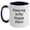 White/Navy, variant on Funny Dancing Gifts from Friends to Family - Dancing Is My Happy Place Two Tone Coffee Mug, Birthday Unique Presents