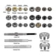 thumbnail image 3 of Snap Clasps Kit, 120 Piece Metal Snap Fastener Set With Punch Pliers And 4 Piece Fastener Tool Kit, 3 of 5