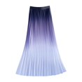 thumbnail image 4 of LWavelet Ombre Pleated Maxi Skirt Women Elegant Evening Party Stylish Versatile Bottoms Purple One Size, 4 of 5