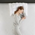 thumbnail image 5 of Standard Size Single Piece Overfilled Pillow Protector with Side Zipper, Cloud-like Look Single Pillow Cover with 3D puff stitching, White, 5 of 9