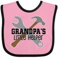 thumbnail image 3 of Inktastic Grandpa Little Helper Boys Baby Bib, 3 of 4
