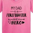 thumbnail image 4 of Inktastic My Dad is a Firefighter and a Hero Youth T-Shirt, 4 of 5
