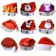 thumbnail image 2 of 2024 Lindo gorro navideño para niños/adultos, gorro de felpa no tejido rojo con luz LED, gorro de Papá Noel para el hogar, la oficina, el bar, la decoración de la fiesta navideña, 2 of 5