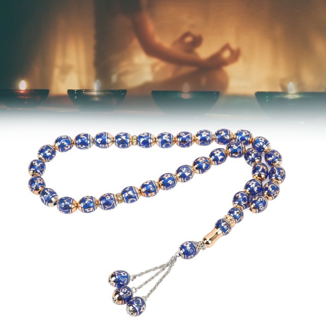 Cuentas de Oración Devotas Múltiples Colores Apariencia Exquisita Grabado de Maser óptico Cuentas de Oración Musulmanas Regalo de Ramadán ANGGREK Otros