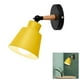 thumbnail image 1 of Aplique de Pared Enchufable Perfecl Lámpara de Pared con Cable de Enchufe Pantalla de Metal Amarillo, 1 of 7