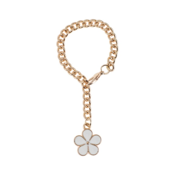 Unique Bargains 1 Pc Five-Leaf Grass Water Cup Pendant White Alloy