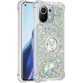 thumbnail image 3 of for Xiaomi Mi 11 5G Case, Creativity Clear Quicksand Glitter Flowing Liquid Floating Soft TPU Case w/Stand Bling Diamond Sparkle Phone Cover for Xiaomi Mi 11 5G  Silver, 3 of 14
