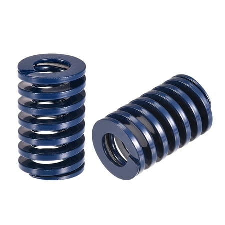 

Uxcell Die Spring 2 Pack 20mm OD 30mm Long Spiral Stamping Light Load Compression Die Springs Blue