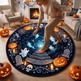 thumbnail image 4 of Halloween 3D Illusion Round Area Rug Ghost Pumpkin Spooky Vortex Non-Slip Floor Mat for Living Room Bedroom Festive Party Home Decoration Haunted Theme, 4 of 7