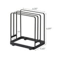 thumbnail image 7 of Yamazaki Home Round Cutting Board Stand, Black, Steel, Water Resistant, No Assembly, 7 of 7
