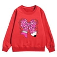 thumbnail image 3 of Chandail pour Fille à Manches Longues, Chandail Imprimé, Chandail à Col Rond pour Filles, Hauts à Enfiler, Vêtements d'Automne, Vêtements pour Fille 5-6 Ans, 3 of 3