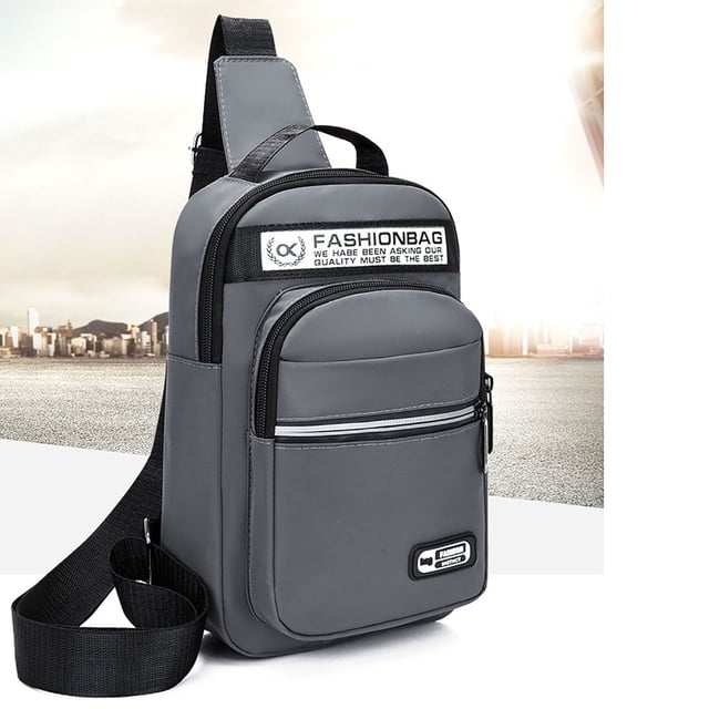 Xihbxyly Bolso Bandolera de Tela de Gran Capacidad, Ligero y Duradero, con Correa Acolchada Ajustable, Ideal para Viajes Al Aire Libre, Gimnasio, Ciclismo, Uso Diario, 28 X 17,5 X 8 Cm.