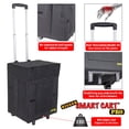 thumbnail image 3 of dbest Produits Plus Grand Smart Panier Pro Pliable Roulant Utilitaire Panier, Noir, 3 of 4