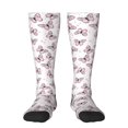 thumbnail image 1 of Balery Pink Butterflies (2) Calcetines novedosos Calcetines deportivos Calcetines hasta la rodilla Calcetines de algodón Calcetines originales y geniales, 1 of 6