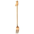 thumbnail image 3 of Lubelski Coffee Spoon Cat Pattern Long Handle Comfortable Grip Mirror Polishing Multi-use Tableware Food Grade Stainless Steel Dessert Spoon Fork Stirring Tool Kitchen Supplies, 3 of 8