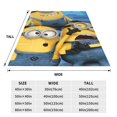 Minions Despicable Me Blanket Ultra Soft Flannel Throw Blanket